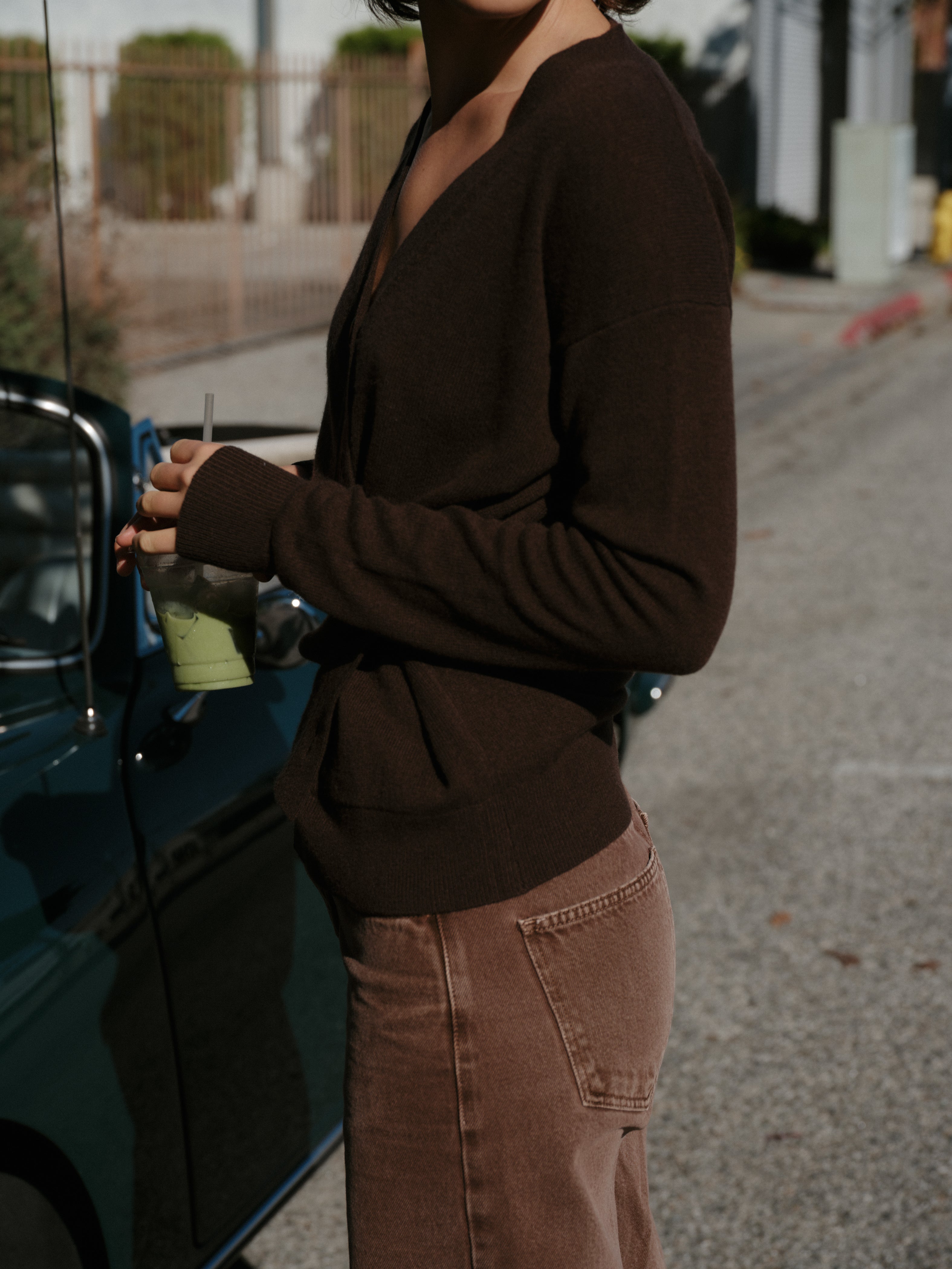 The Wrap CARDIGAN, Chocolate