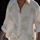 The MR.BIG Shirt, Gold Ginko Beaded