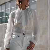 The FAN Blouse, 100% Tissue Cotton Lawn