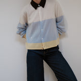 The RUGBY CARDIGAN Sweater, Retro Stripe