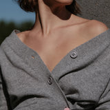 The WRAP Cardigan, Heather Grey
