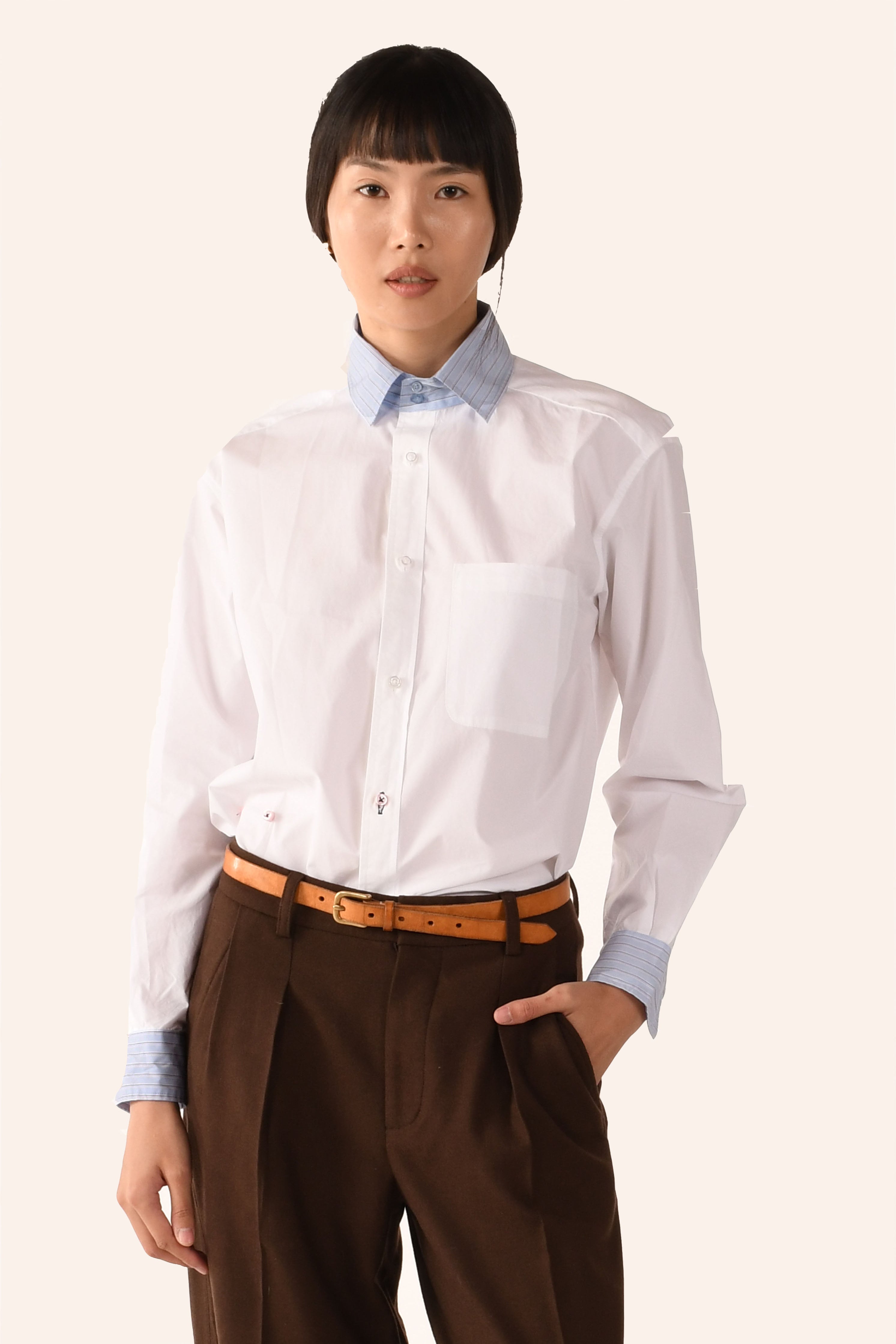 The MEN'S Shirt, Paper Cotton Contrast
