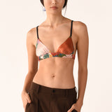 The TRIANGLE BRALETTE, 100% Silk