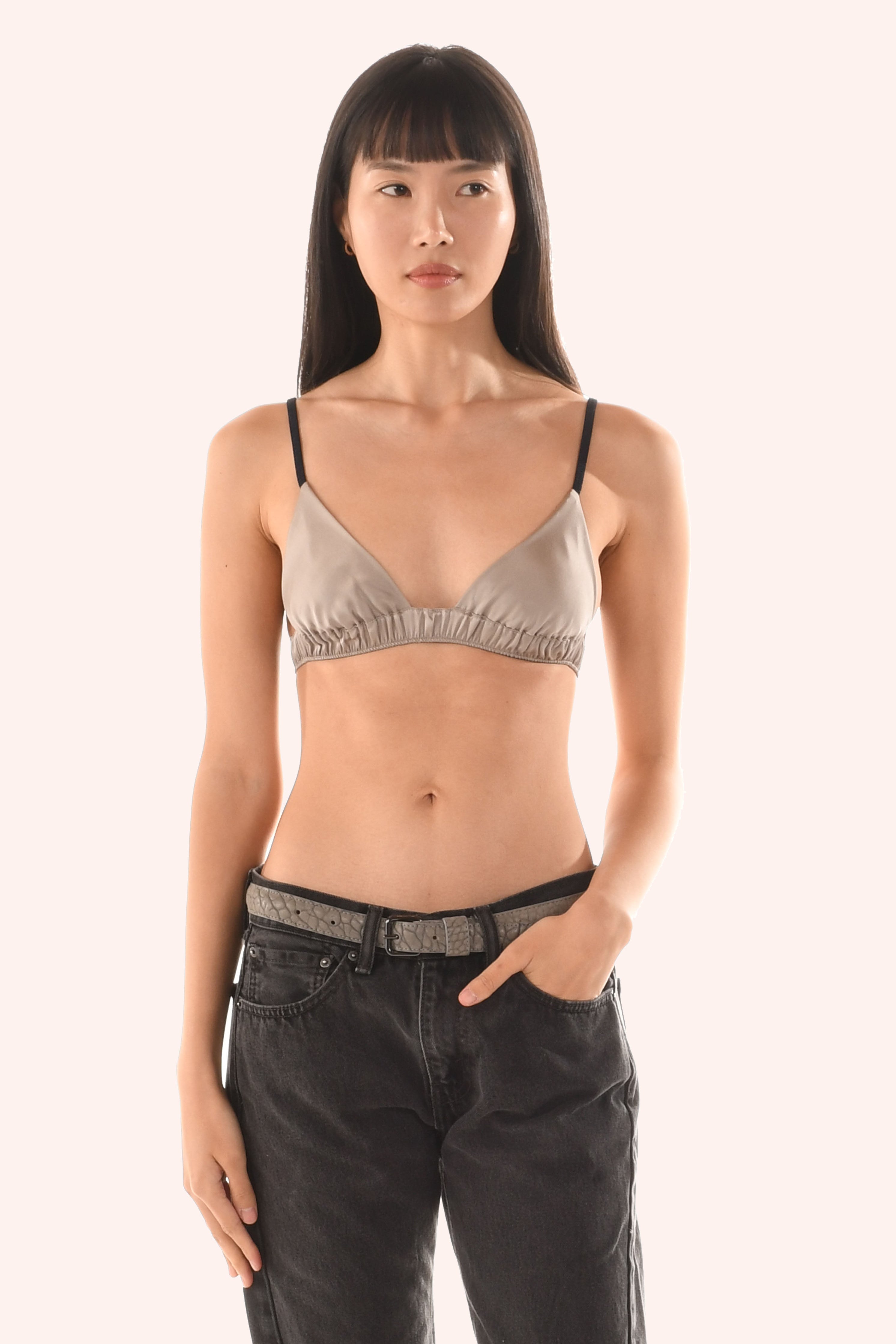 The TRIANGLE BRALETTE, 100% Silk