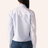 The RAW EDGE WESTERN Shirt, Stripe Scrappy