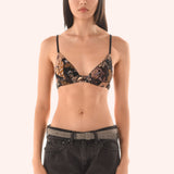 The TRIANGLE BRALETTE, 100% Silk