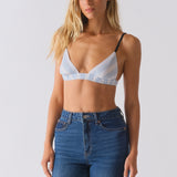 The TRIANGLE BRALETTE, Bedford Stripe