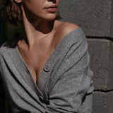 The WRAP Cardigan, Heather Grey