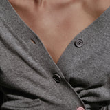 The WRAP Cardigan, Heather Grey