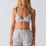 The TRIANGLE BRALETTE, Bedford Stripe