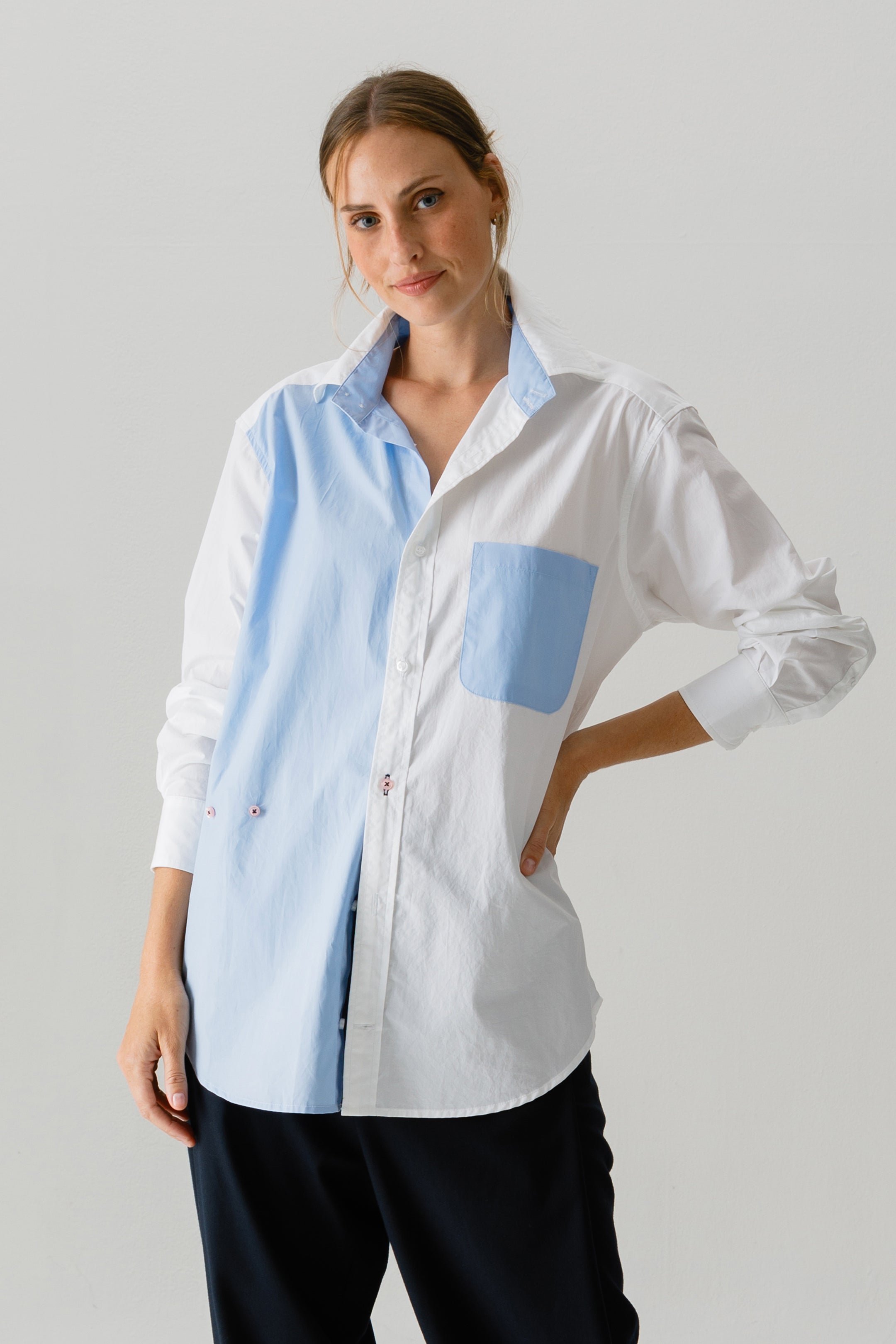 The MEN'S Shirt, Paper Cotton Colorblock