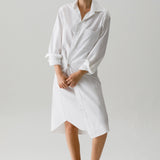 The MIDI Shirt Dress, Solids