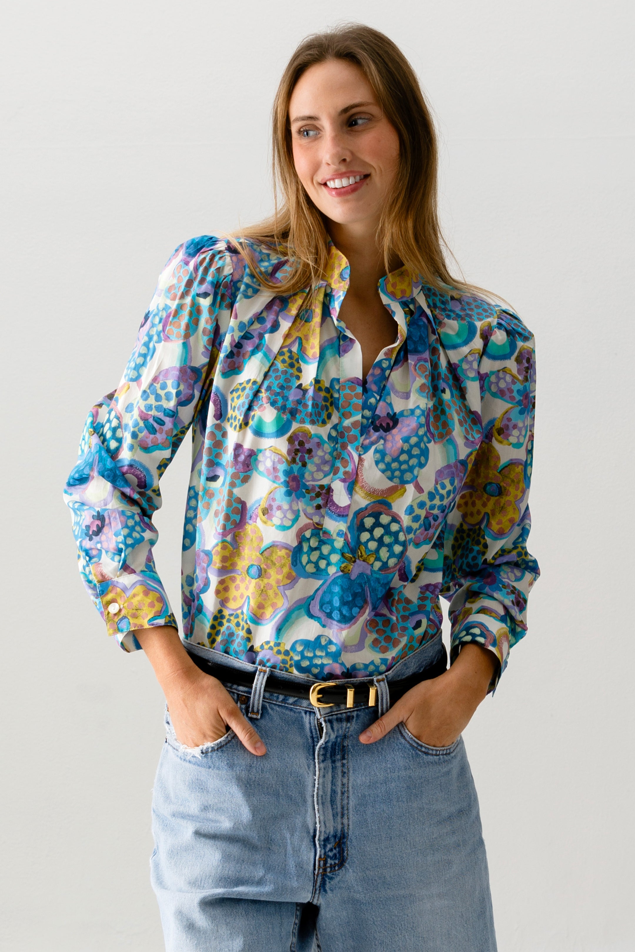 The PUFF Shirt, Made with Tana Lawn™ Fauvism Floral