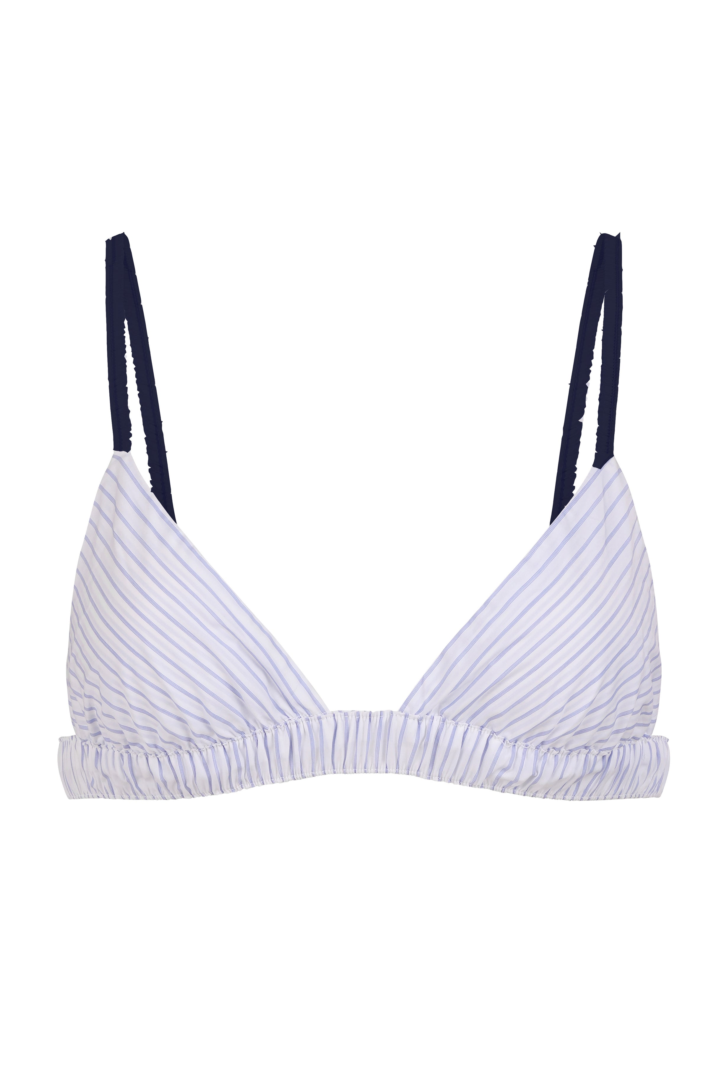 Cotton Rib Triangle Bralette
