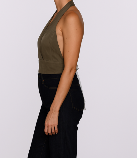 The HALTER, 100% Sueded Silk