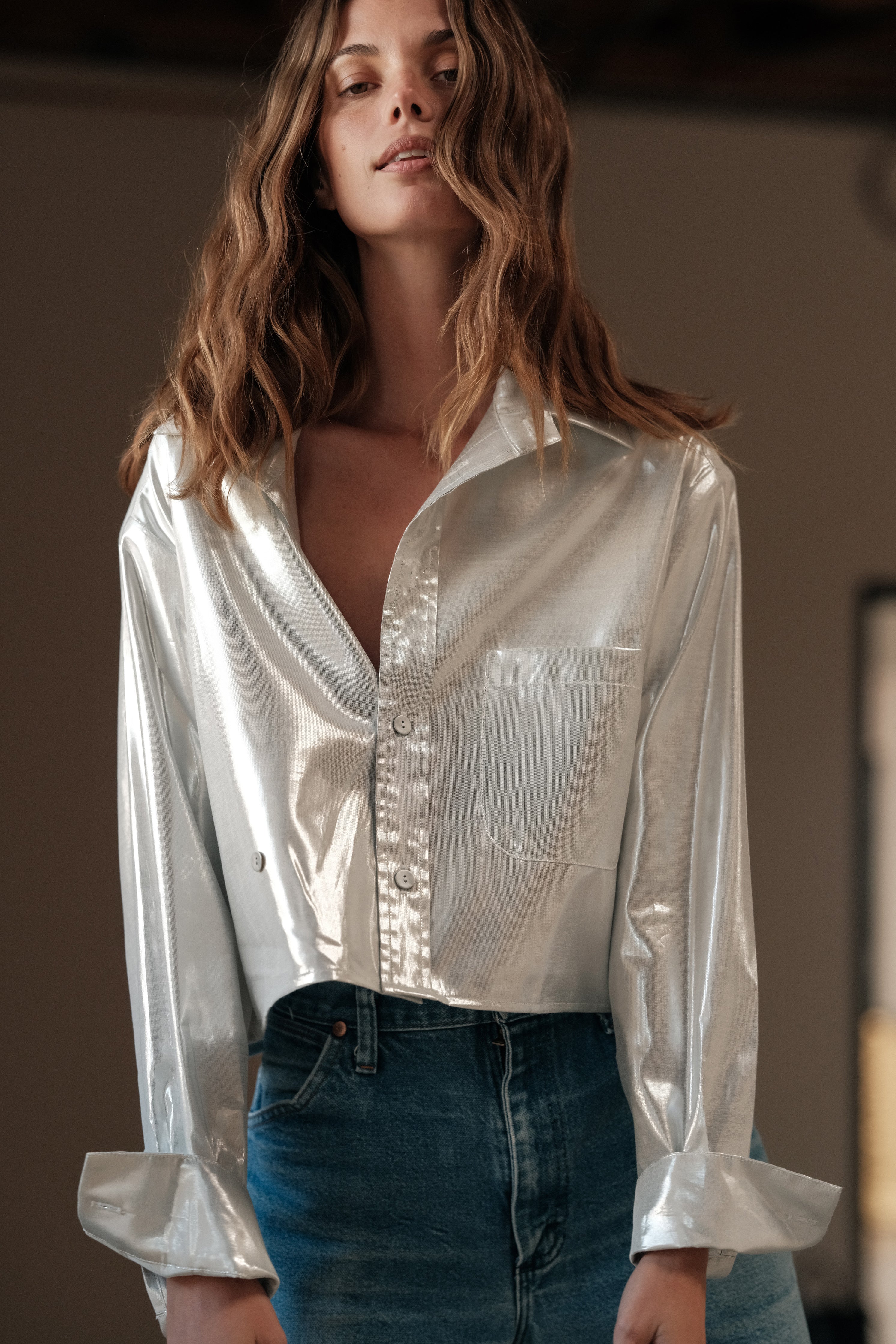 The SHORTY Shirt, Silver Lurex
