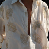 The MR.BIG Shirt, Gold Ginko Beaded
